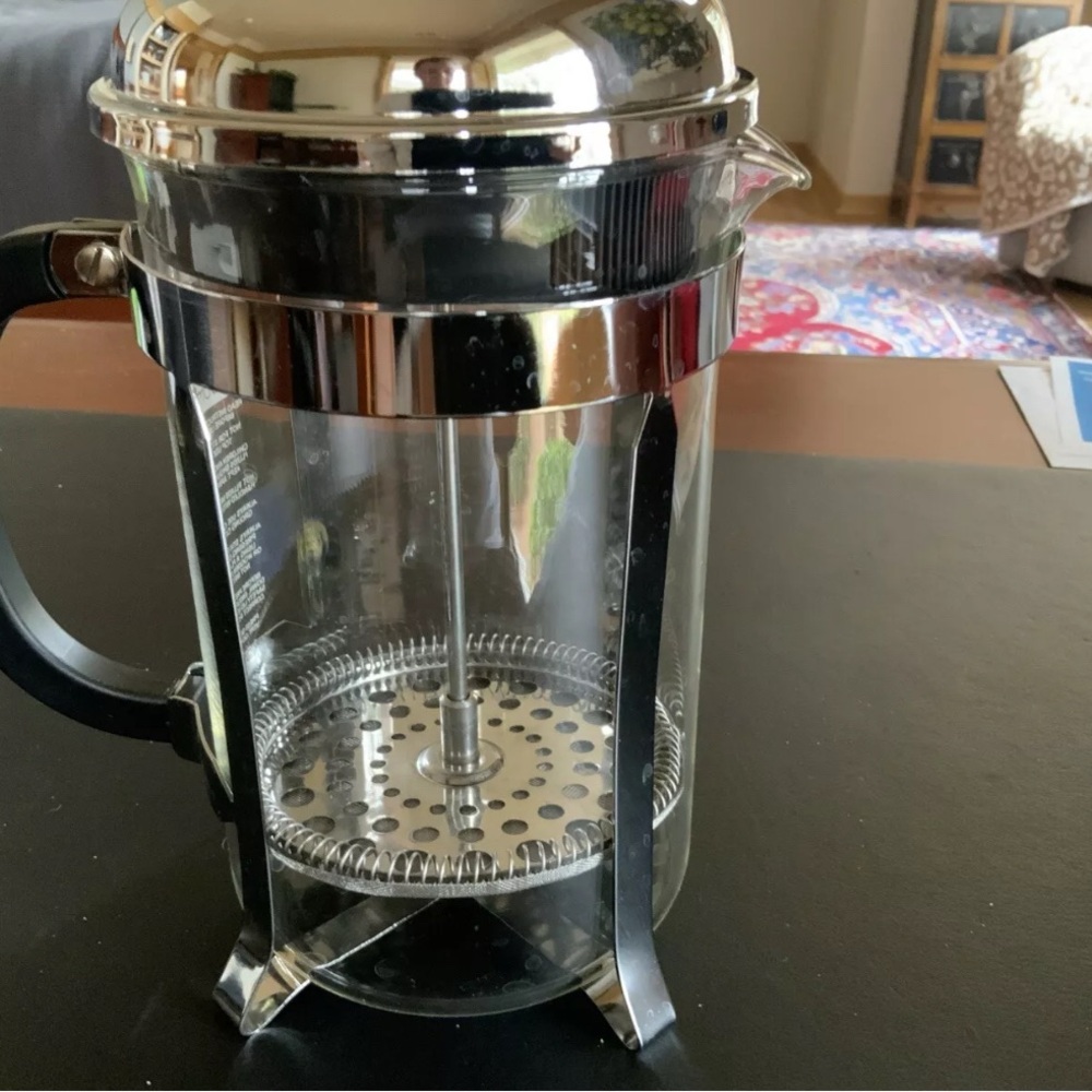 Bodum Chambord 4 cup chrome French press coffeee maker - Picture 3 of 4